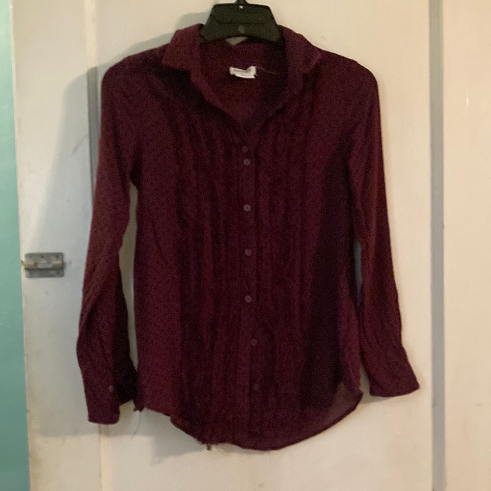 Cooperative Swiss Dot blouse in XS.